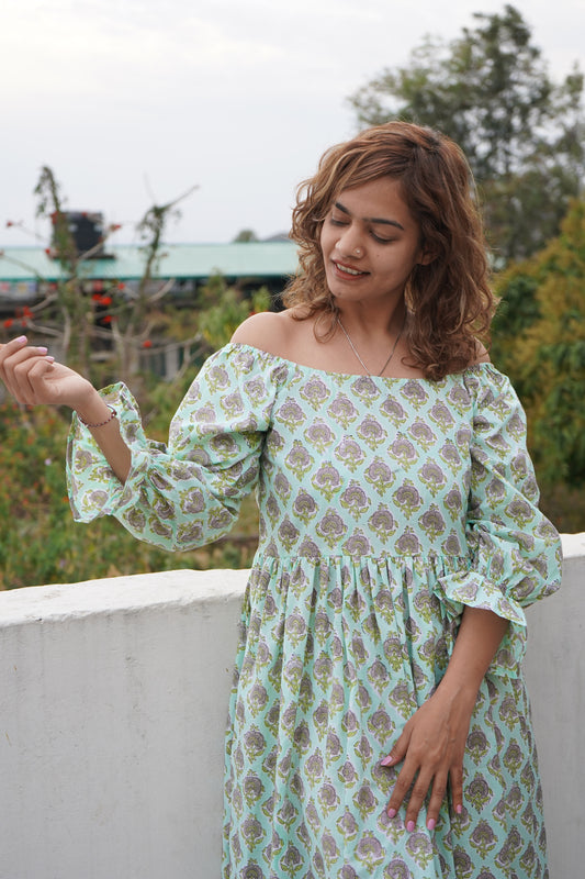 Blockprinted dress