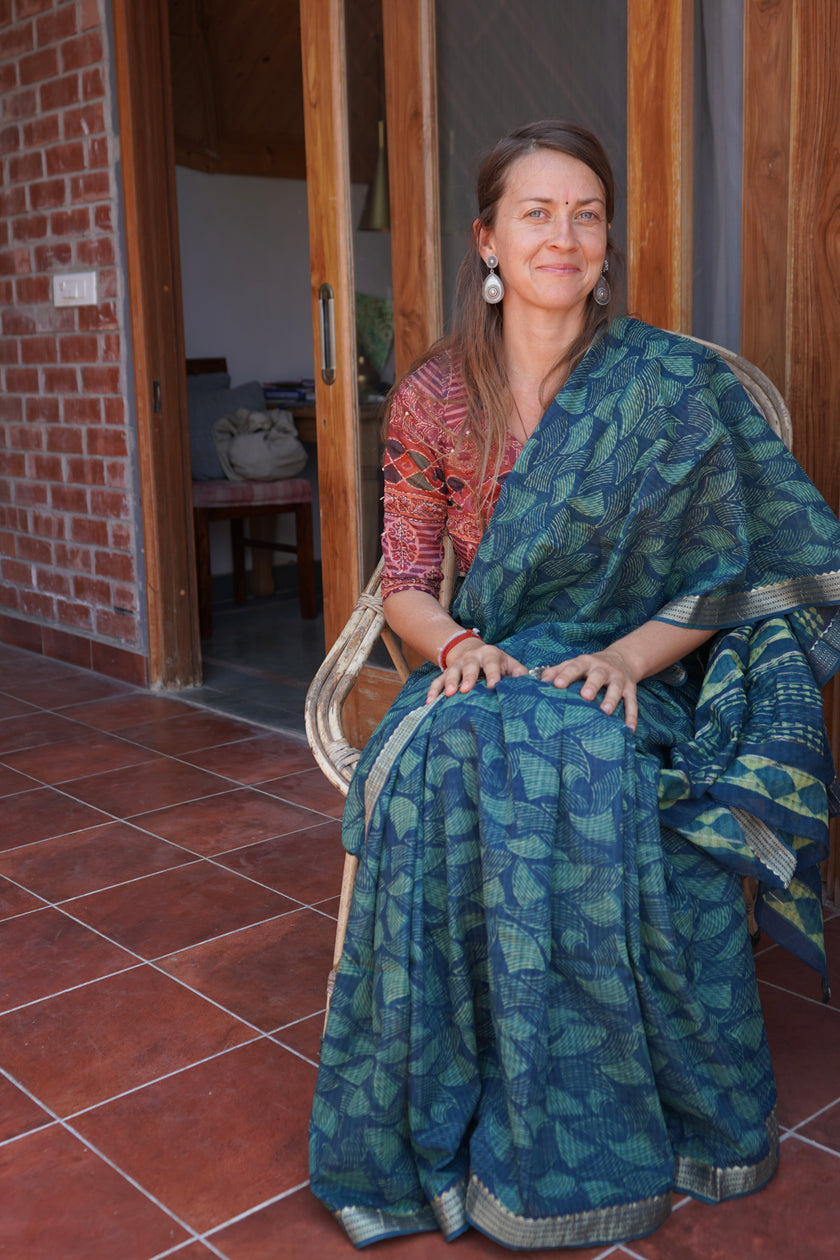 चंदेरी सूती साड़ी