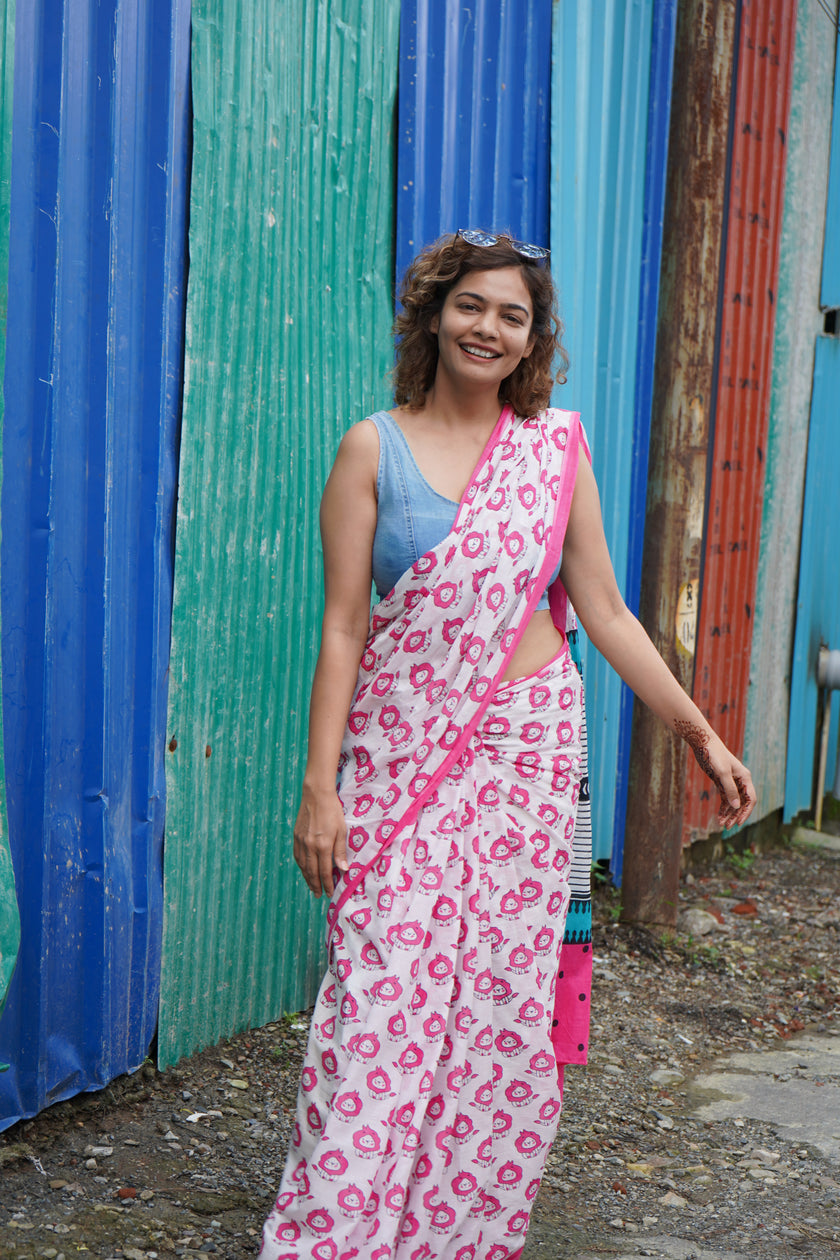 The soft roar saree