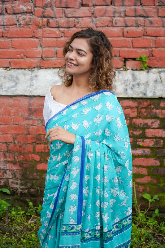 Quirky print saree