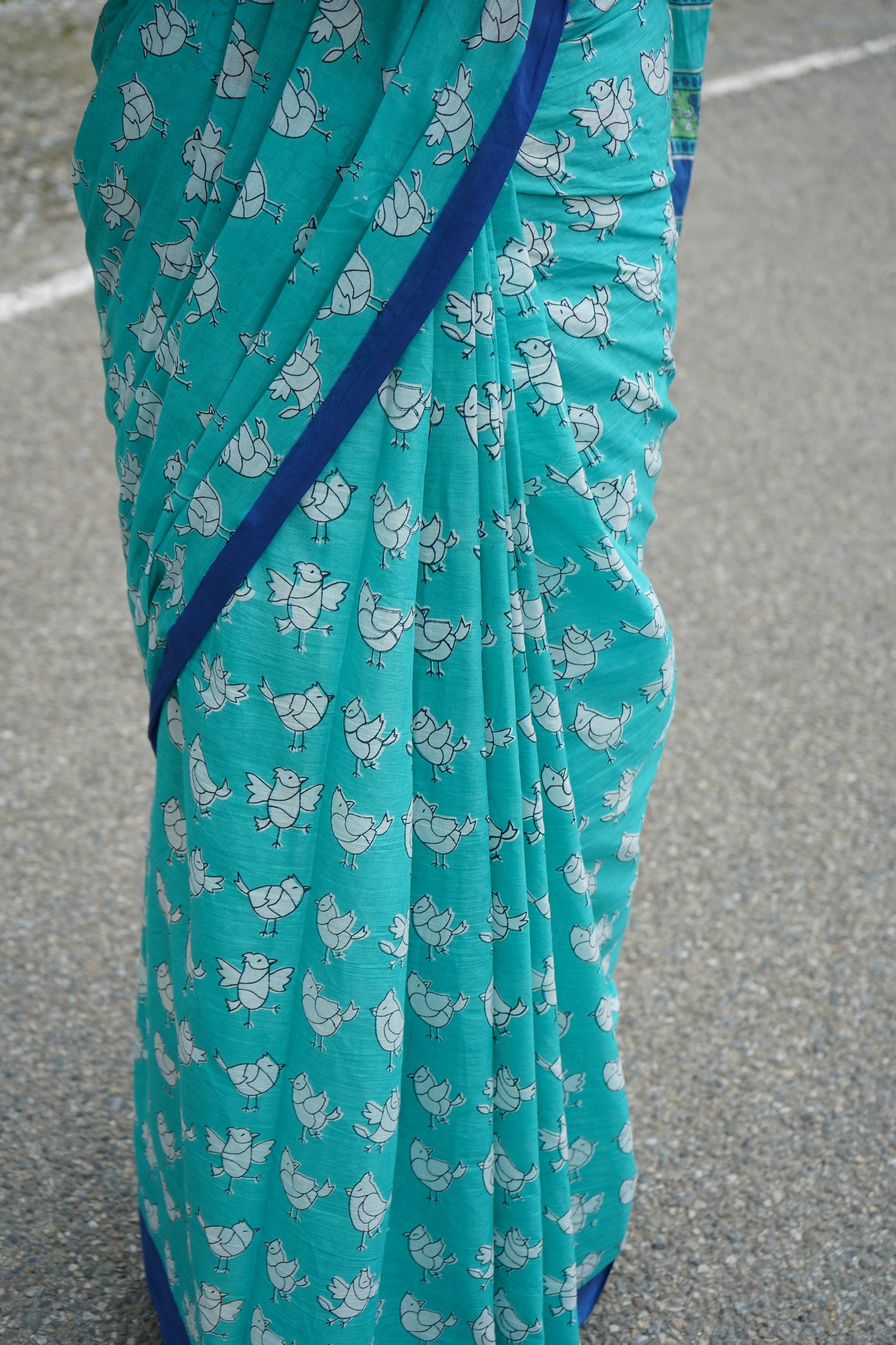 Quirky print saree