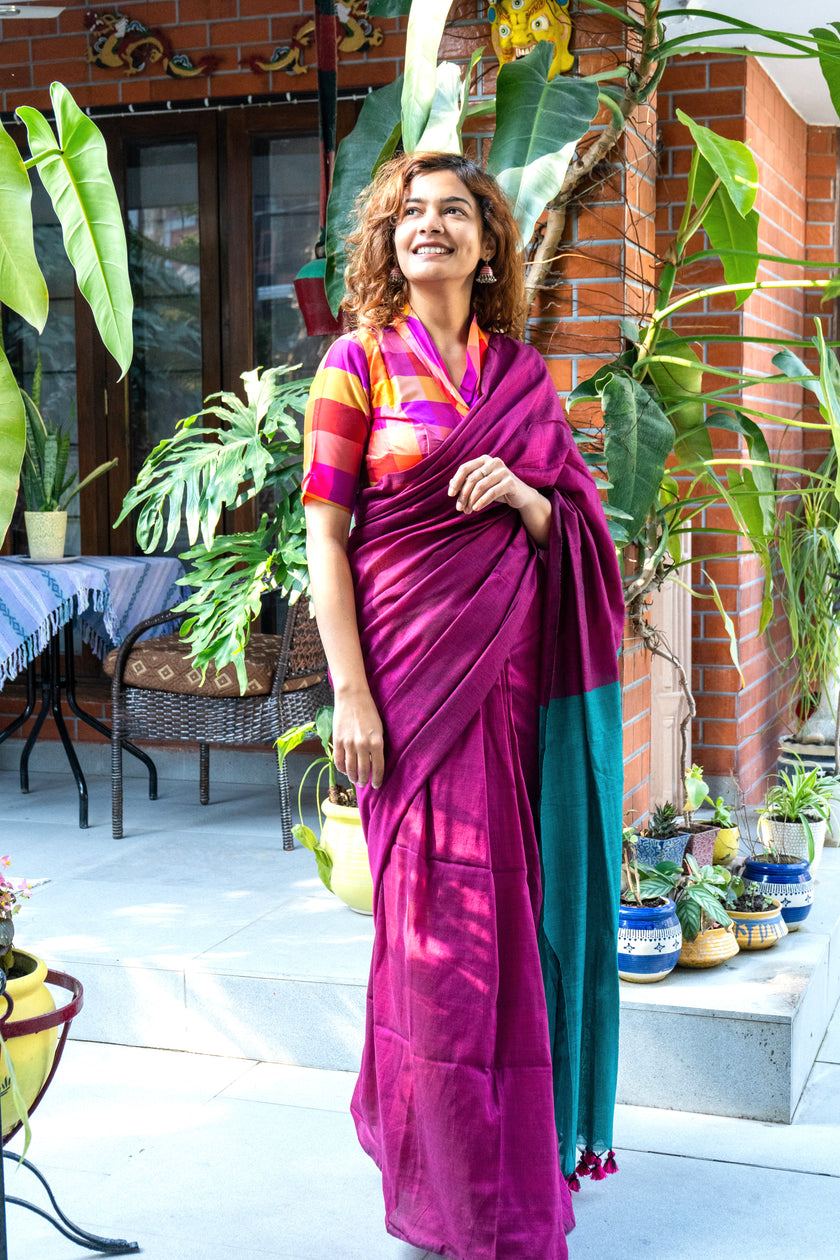 Khadi cotton saree