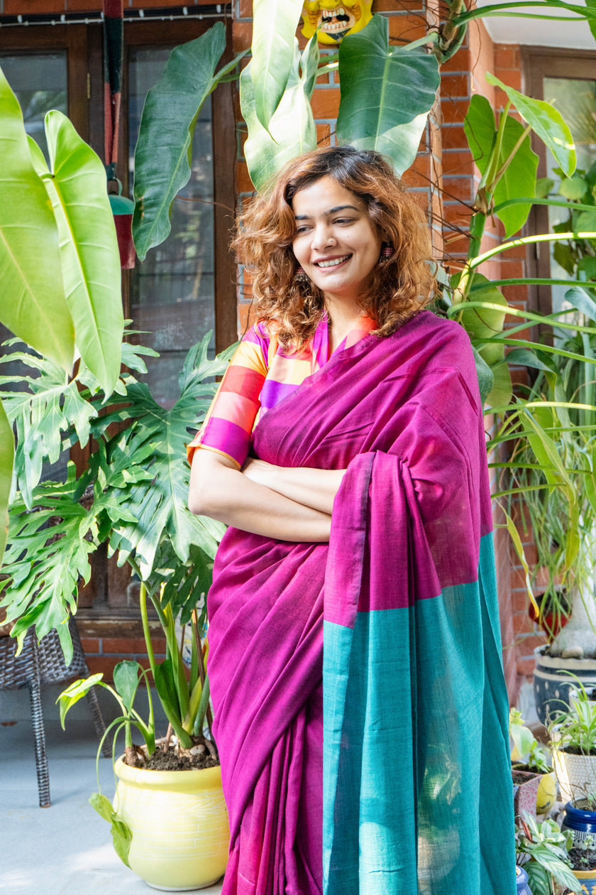 Khadi cotton saree