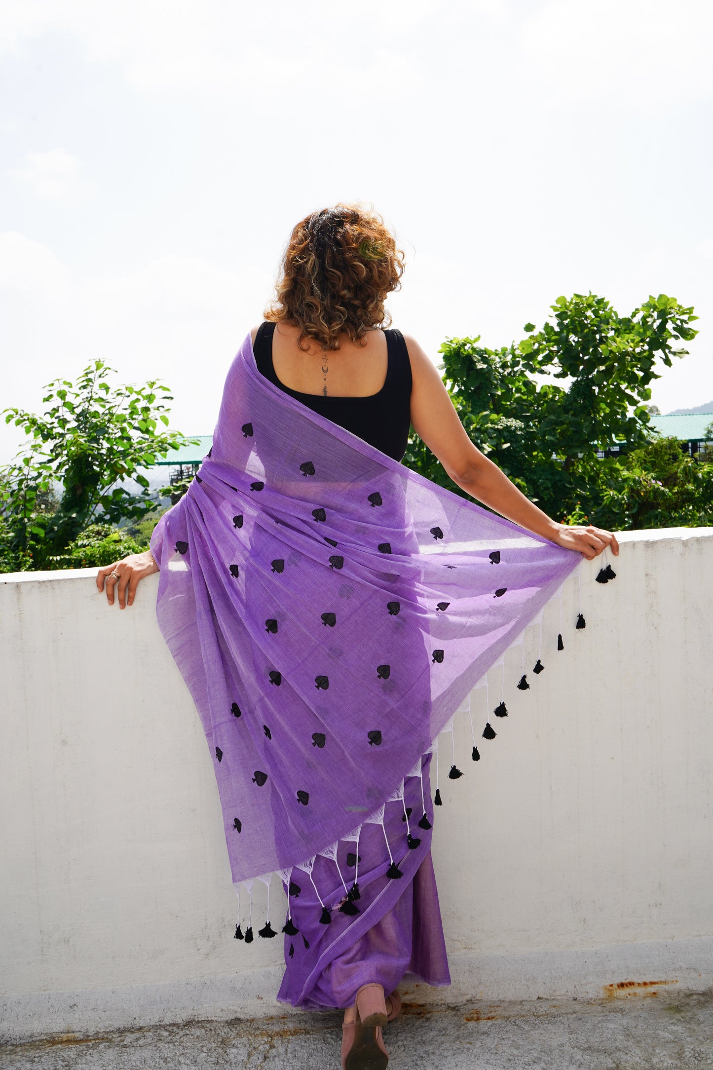 Handloom mul cotton saree